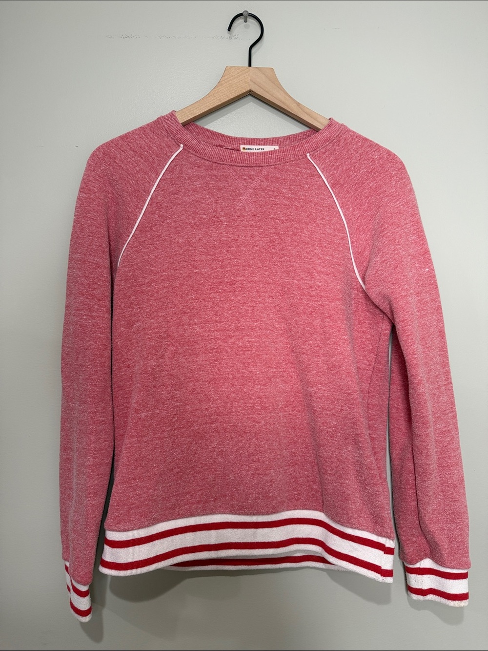 Marine Layer Jenny in Crimson Crewneck Pullover Women’s Small